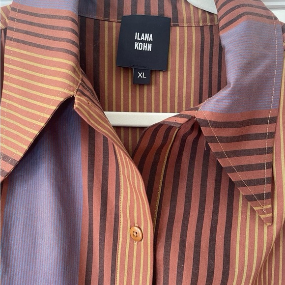 NWoT Ilana Kohn Talia shirt in Penny Vari print - Picture 3 of 7